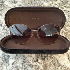 Tom Ford Women's Brown Gradient Cat-Eye Sunglasses